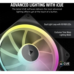 Corsair iCUE LX140 RGB Fan Starter Kit 140mm Black