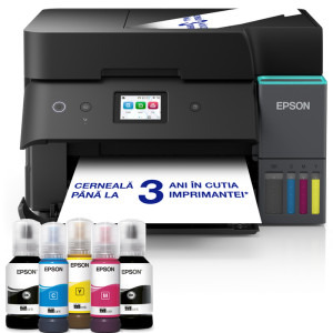 Epson EcoTank L6390, InkJet CISS, Color, Format A4, Duplex, Retea, Wi-Fi, Fax