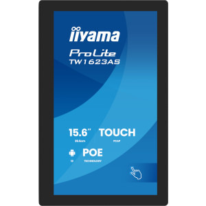 IIyama Smart ProLite TW1623AS-B3P Touchscreen 15.6 inch FHD IPS 30 ms 60 Hz