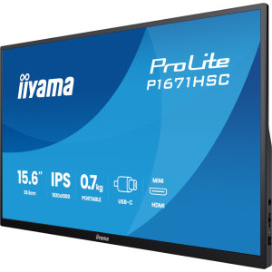 IIyama Portabil ProLite P1671HSC-B1 15.6 inch FHD IPS 3 ms 60 Hz USB-C