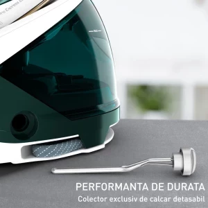 Tefal Statie de calcat Pro Express Eco GV9E21E0, 2200W, 140g/min, Alb/Verde