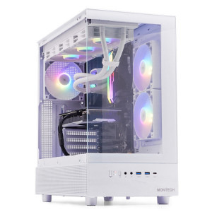 PC Gaming DRAGON Legendar ElitePlus Alb, AMD Ryzen 5 7500X3D 4.0GHz, 32GB DDR5, 2TB SSD, RX 9070 XT 16GB GDDR6, Iluminare RGB