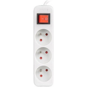 Lanberg PS1-03E-0300-W, 3x Type E, 3m, White