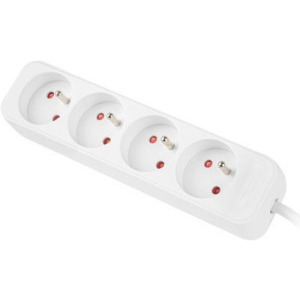 Priza/prelungitor Lanberg PS0-04E-0150-W, 4x Type E, 1.5m, White