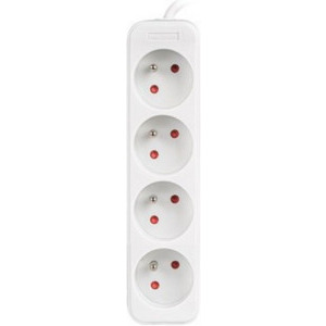 Lanberg PS0-04E-0150-W, 4x Type E, 1.5m, White