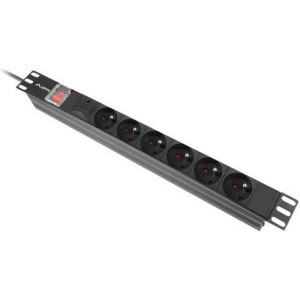 Accesoriu UPS Lanberg PDU PDU-06E-0200-IEC-BK 6x Type E, 2m, Black