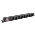 Accesoriu UPS Lanberg PDU-08F-0200-BK, 8x SCHUKO, 2m, Black