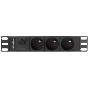 Lanberg PDU-03E-0200-BK, 3x Type E, 2m, Black
