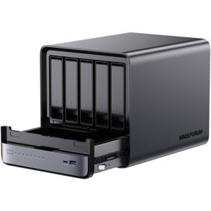 Minis Forum NAS N5, Ryzen 7 H255 3.8GHz, 16GB DDR5, 128GB SSD, Radeon 780M, no OS