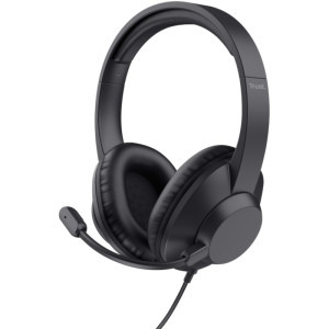 Casti Trust On-Ear, Ayda Max USB - ENC Black