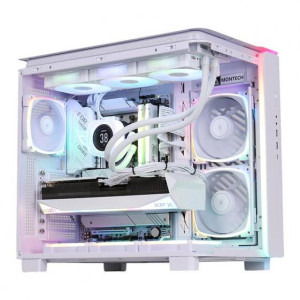 PC Gaming GREUCEANU Legendar Prime Alb Powered by GIGABYTE, AMD Ryzen 7 9800X3D 4.7GHz, 32GB DDR5, 2TB SSD, RTX 5090 32GB GDDR7, Iluminare RGB
