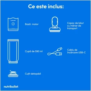 NutriBullet Blender portabil Flex NBP013W