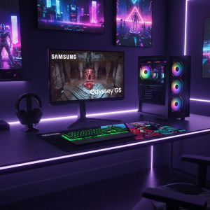 PC Gaming DRAGON Battle Pack Ryzen 5 7500X3D (include PC Gaming, Monitor Gaming, Mouse, Tastatura, Casti, Mouse pad)