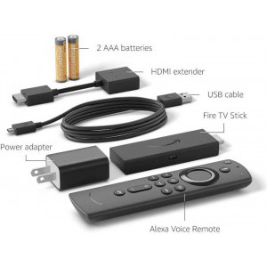 Amazon Fire TV Stick 4K, Quad-Core, 8 GB, Wi-Fi, Bluetooth, control TV, control vocal Alexa, negru