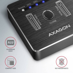 AXAGON Docking Station, ADSA-M2C, USB3.1 - 2x M.2