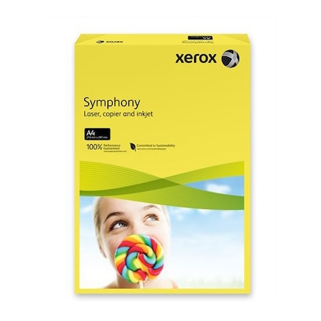 Hartie Xerox Symphony galben intens, A4, 80g/mp, 500 coli