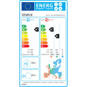 VIVAX Multisplit R-Design White, 9000 BTU + 9000 BTU + 9000 BTU + 12000 BTU, Clasa A++/A, Wi-Fi Ready, Inverter, Golden Fin, Ionizator