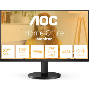 Monitor LED AOC U27B3CF 27 inch UHD IPS 4 ms 60 Hz USB-C HDR