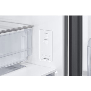 Samsung RB53DG706AB1EO, 538 L, Clasa A, No Frost, Digital Inverter, SpaceMax, Twin Cooling, Metal Cooling, Optimal Fresh+, SmartThings, Control electronic, 203 cm, Negru