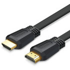 Cablu video Ugreen ED015 HDMI Male - HDMI Male, v1.4, Flat, 3 m, Negru