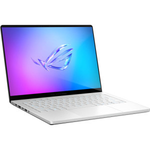 ASUS Gaming 14'' ROG Zephyrus G14 GA403WW, 3K OLED 120Hz, Procesor AMD Ryzen™ AI 9 HX 370 (24M Cache, up to 5.10 GHz), 64GB LPDDR5X, 2TB SSD, GeForce RTX 5080 16GB, No OS, Platinum White