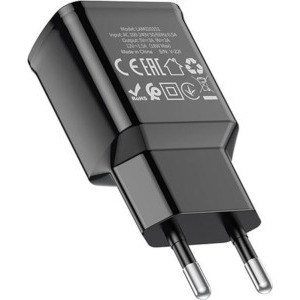 Lamtech LAM021981, 1x USB, 18W, Quick Charge 3.0, Black + Cablu Type-C 1m inclus