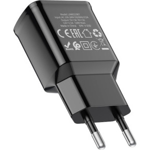 Lamtech LAM021967, 1x USB, 18W, Quick Charge 3.0, Black + Cablu MicroUSB 1m