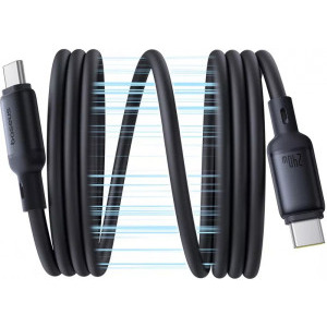 Cablu de date / adaptor Baseus PicoGo Magnetic, USB Male la USB-C Male, 240 W, 1 m, Black