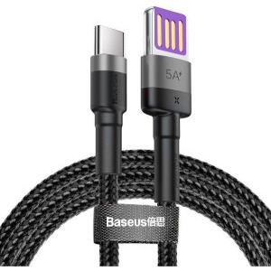 Cablu de date / adaptor Baseus Cafule HW, USB-C Male la USB Male, 40 W, 1 m, Black
