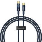 Cablu de date / adaptor Baseus Explorer, USB-C Male la USB-C Male, 100 W, 1 m, Blue