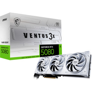 MSI GeForce RTX 5080 Ventus 3X OC White 16GB GDDR7 256-bit DLSS 4.0