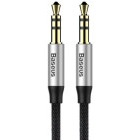 Cablu audio Baseus Yiven, 1x Jack 3.5 mm Male - Jack 3.5 mm Male, 1 m, Negru