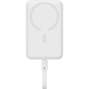 Baseus Magnetic Mini Wireless, 10000 mAh, 2x USB-C, 30 W, MagSafe, Cablu USB-C integrat, White