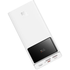 Baseus Star-Lord Digital, 20000 mAh, 2x USB, 1x USB-C, 30 W, Display, White