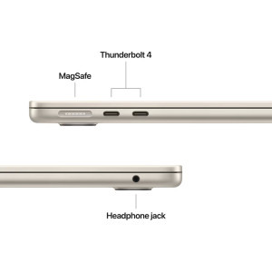 Apple 13.6'' MacBook Air 13 with Liquid Retina, Apple M4 chip (10-core CPU), 32GB, 1TB SSD, Apple M4 10-core GPU, macOS, Starlight, INT keyboard, 2025