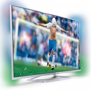 Philips Smart TV 40PFS6609/12 Seria PFS6609 102cm argintiu Full HD 3D Activ Ambilight include 2 perechi de ochelari 3D Activi