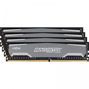 Crucial Ballistix Sport 32GB DDR4 2400MHz CL16 Quad Channel Kit