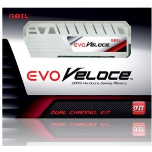 Geil Evo Veloce Frost White 32GB DDR3 2400MHz CL11 Quad Channel Kit
