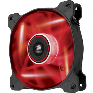Corsair Air Series AF120 LED Red Quiet Edition High Airflow 120mm Fan - Twin Pack