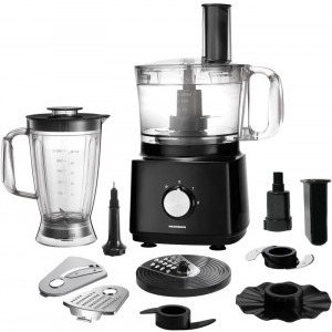 Robot de bucatarie Heinner Cuisine Chef HFP-750BK, 750W, 1.2L, Negru