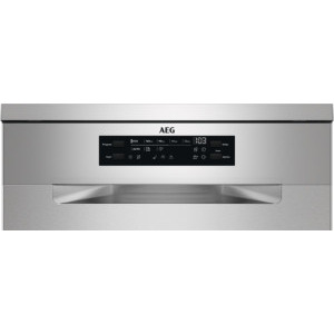 AEG FFB53937ZM, 14 seturi, 8 programe, Clasa D, Inverter, AirDry, MaxiFlex, Afisaj digital, 60 cm, Inox