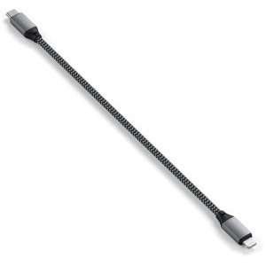 Satechi Braided USB-C Male la Lightning Male, 0.25 m, Space Grey