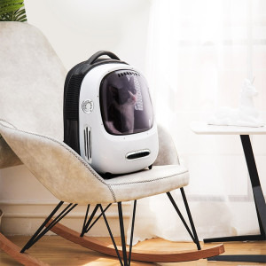 PetKit Rucsac cu hublou Alb, ventilare, sistem iluminare