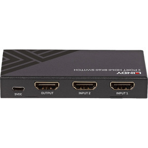 LINDY Switch HDMI 8K 60Hz, 2x HDMI In, 1x HDMI Out, negru