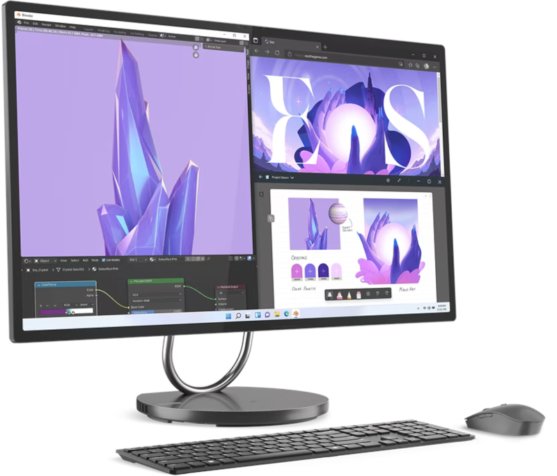 All-In-One PC Lenovo Yoga 9 32IRH8, 31.5 inch UHD IPS HDR, Procesor Intel® Core™ i9-13900H 5.4GHz Raptor Lake, 32GB RAM, 1TB SSD, GeForce RTX 4050 6GB, Camera Web, Windows 11 Home
