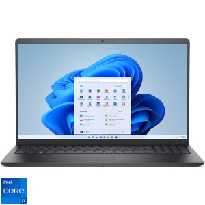 Laptop DELL 15.6 Vostro 3530, FHD 120Hz, Procesor Intel® Core™ i7-1355U (12M Cache, up to 5.00 GHz), 8GB DDR4, 512GB SSD, Intel Integrated Graphics, Win 11 Pro, Carbon Black, 3Yr ProSupport