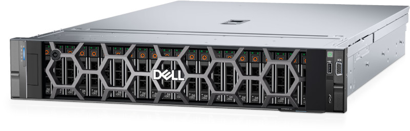 Server DELL PowerEdge R760 2U, 2x Procesor Intel® Xeon® Gold 6526Y 2.8GHz Emerald Rapids, 64GB RDIMM RAM, 2x 480GB SATA 6G SSD, PERC H755, 12x Hot Plug LFF