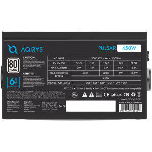 AQIRYS Pulsar, 80+, 450W