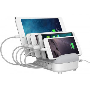 Orico DUK-5P, 5x USB, 40W, Intelligent Identification IC, White