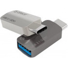 Cablu de date / adaptor Orico CTA2-SV, USB Female la USB-C Male, OTG, Silver
